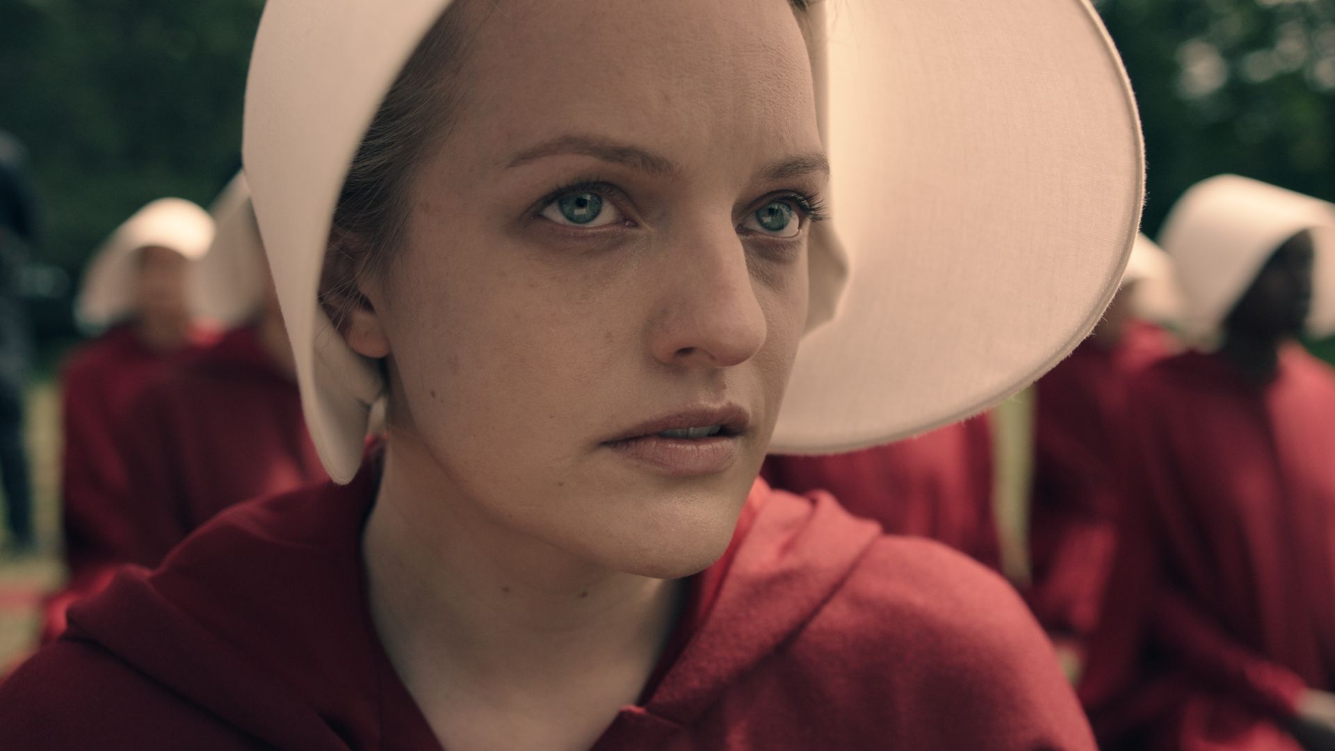 Elisabeth Moss in THE HANDMAID'S TALE, making its world premiere at Tribeca TV.