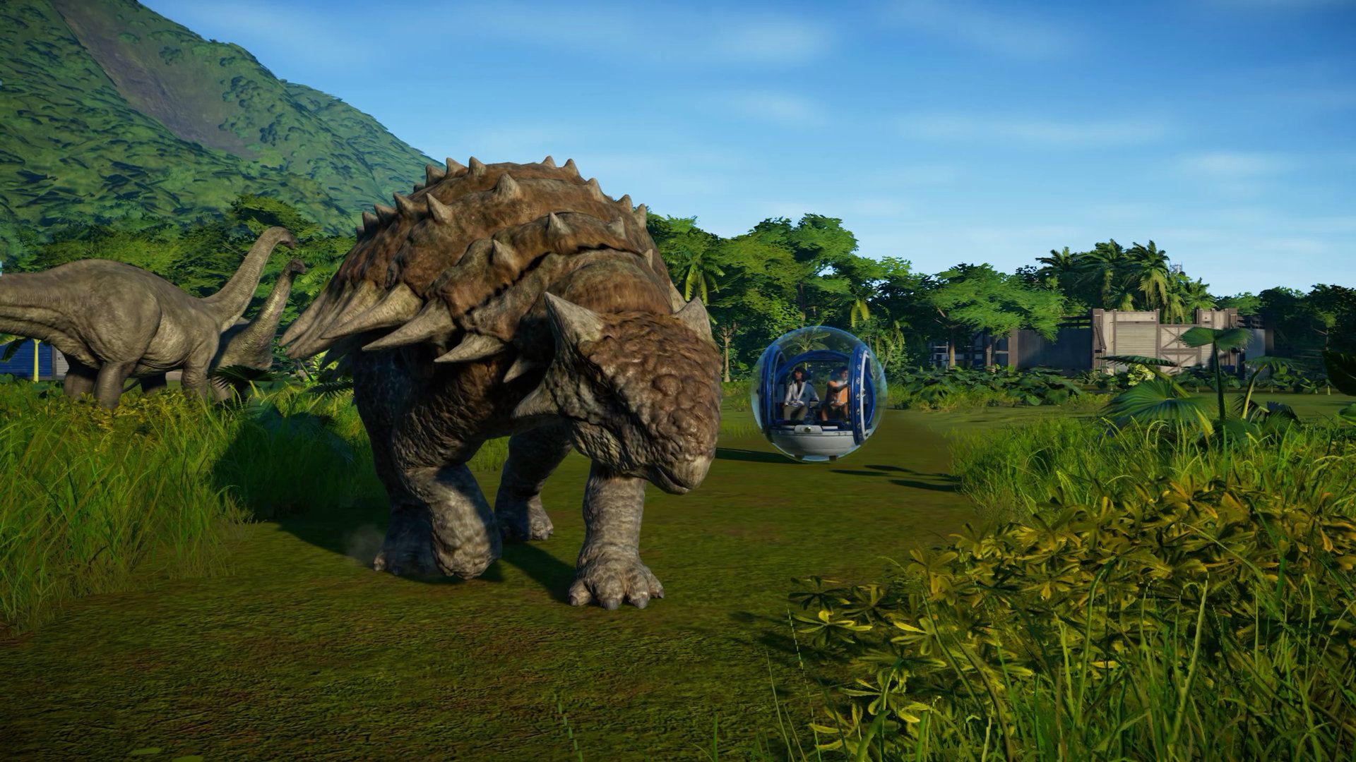 jurassic world video game trailer reveals the simcity