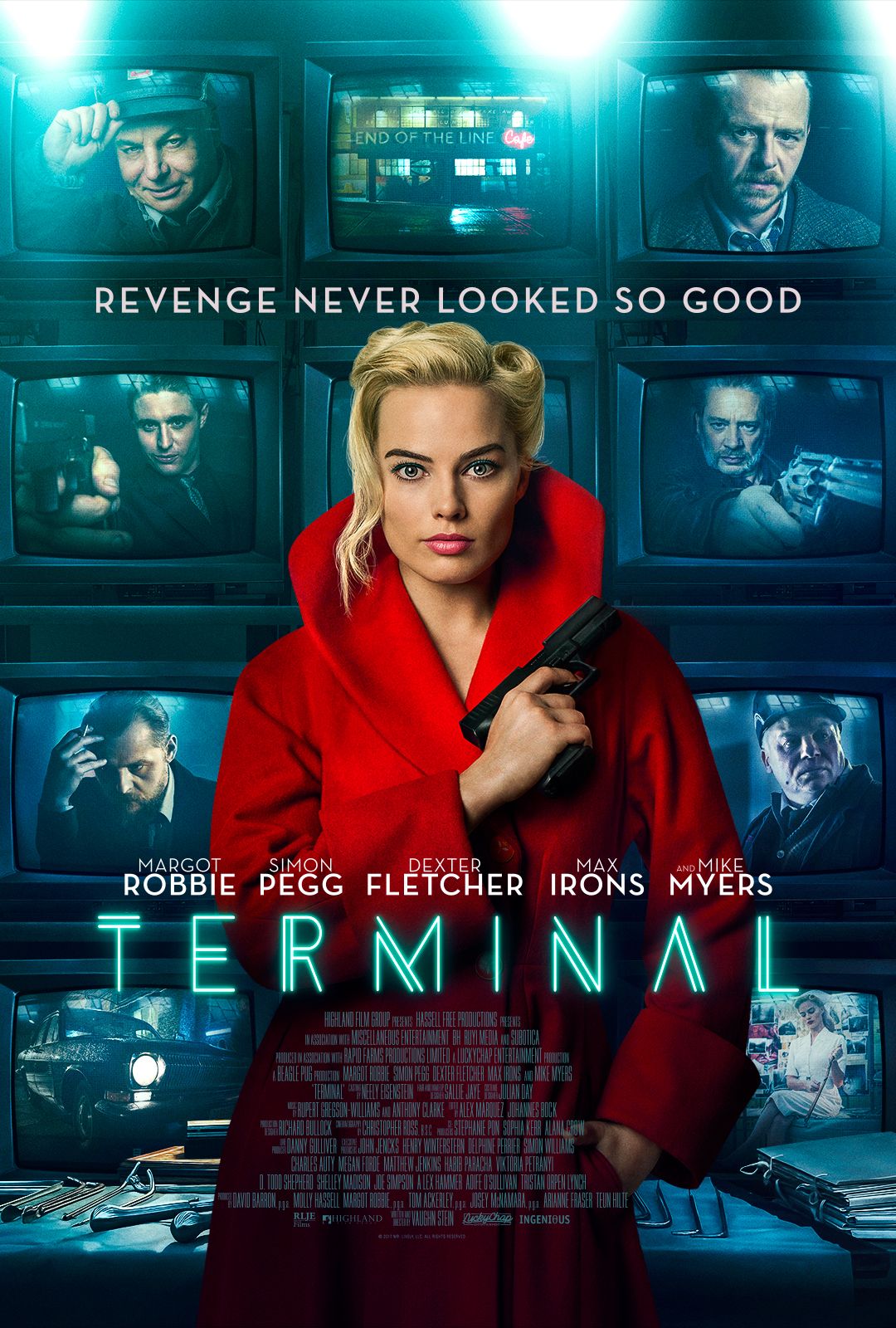 Margot Robbie Is a Femme Fatale in the First Terminal Posters | Collider1080 x 1600