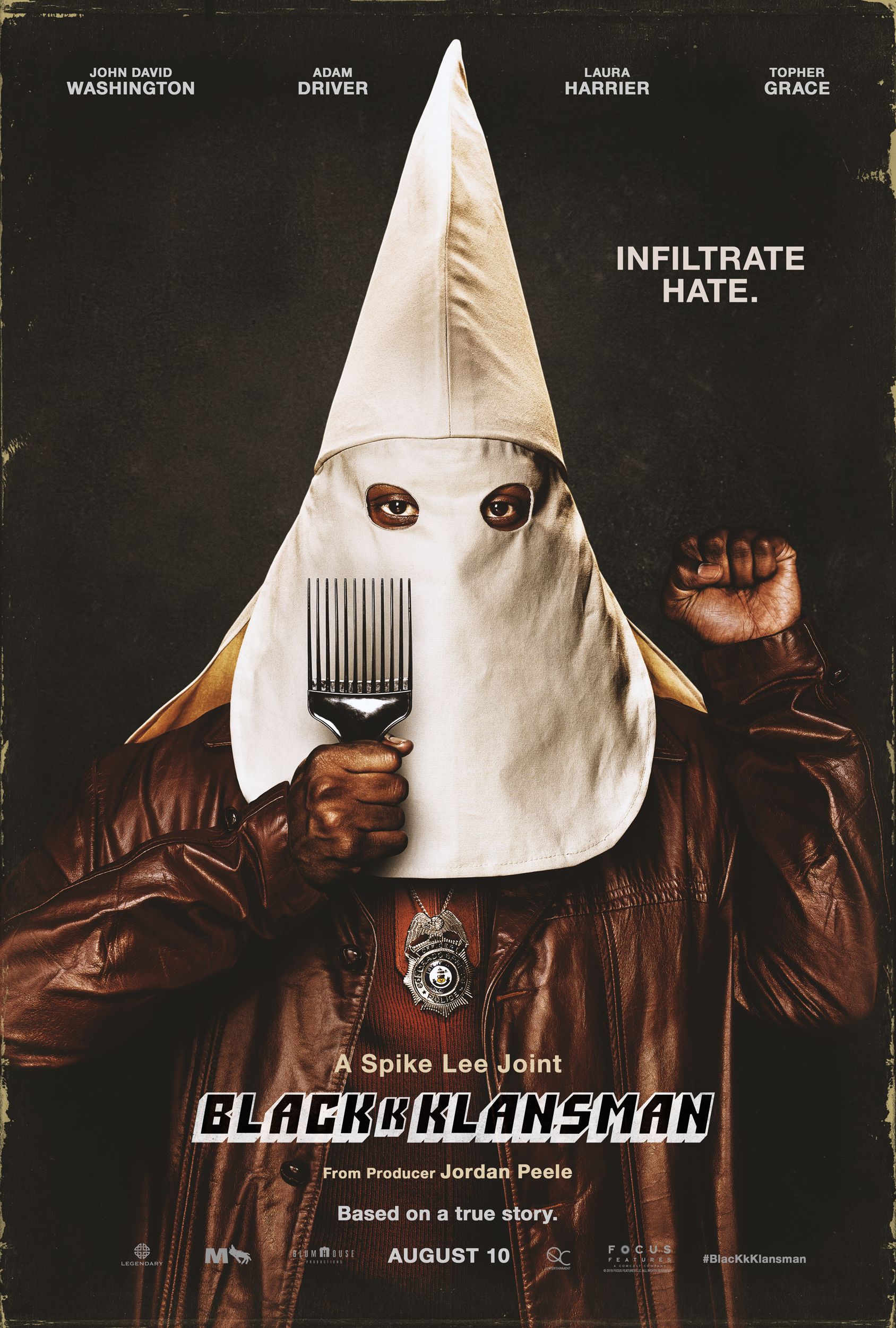 Image result for Blackkklansman poster