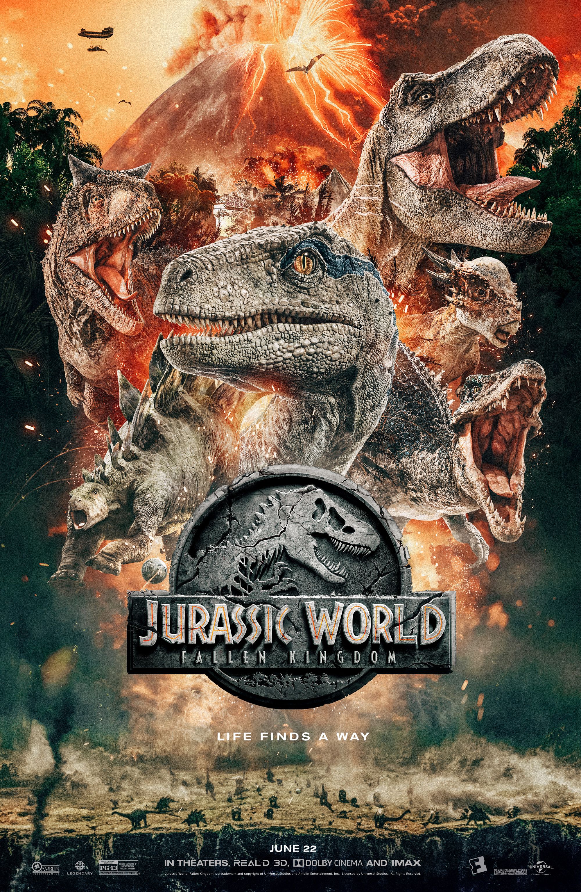 Jurassic World: Fallen Kingdom Poster Available with Ticket Purchase
