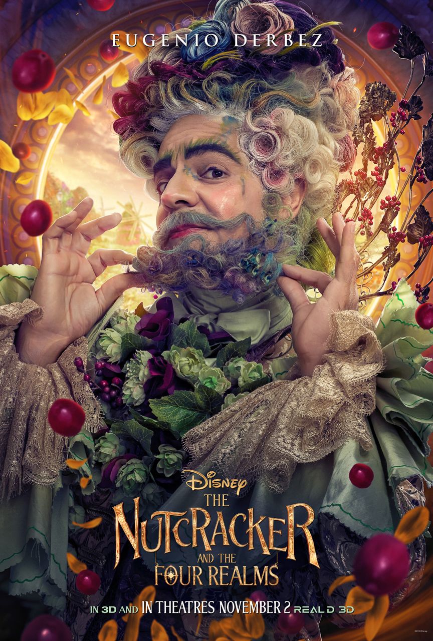 nutcracker poster eugenio derbez Check Out These Colorful Character Posters for Disney's The Nutcracker and the Four Realms