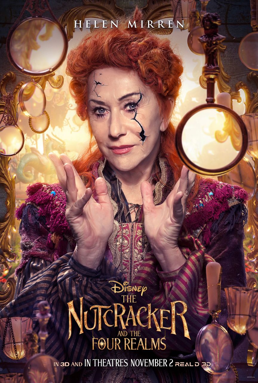 nutcracker poster helen mirren Check Out These Colorful Character Posters for Disney's The Nutcracker and the Four Realms