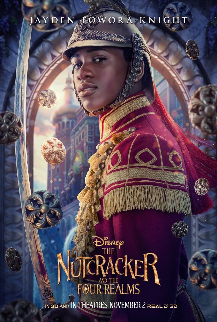 nutcracker poster jayden fowora knight Check Out These Colorful Character Posters for Disney's The Nutcracker and the Four Realms