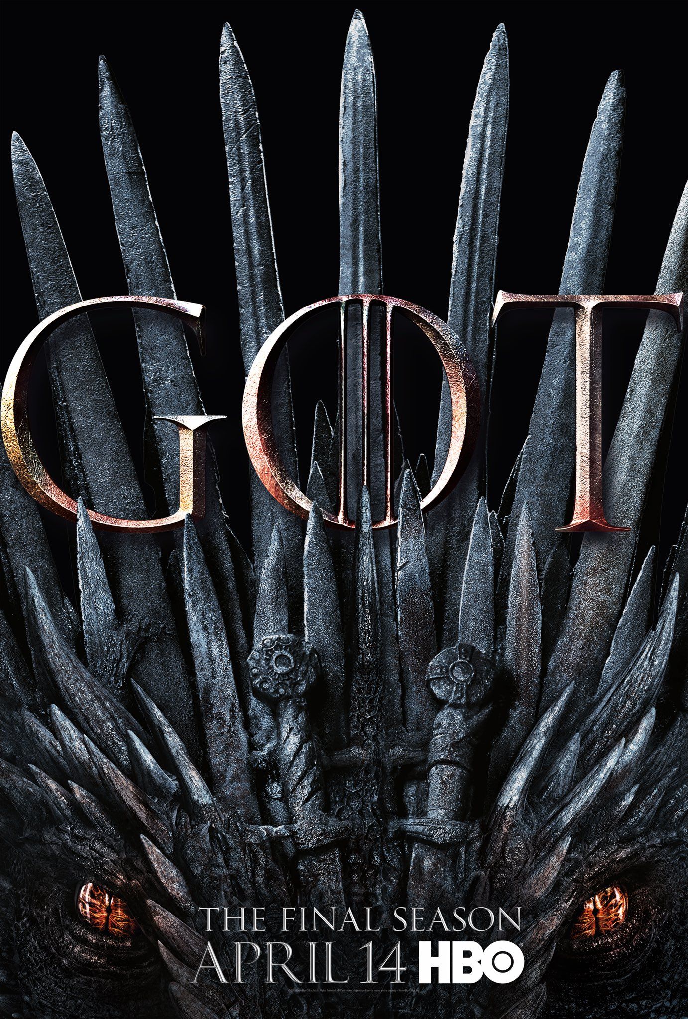 Game of Thrones Season 8 Poster Features a Dragon Vying for the Throne  Collider