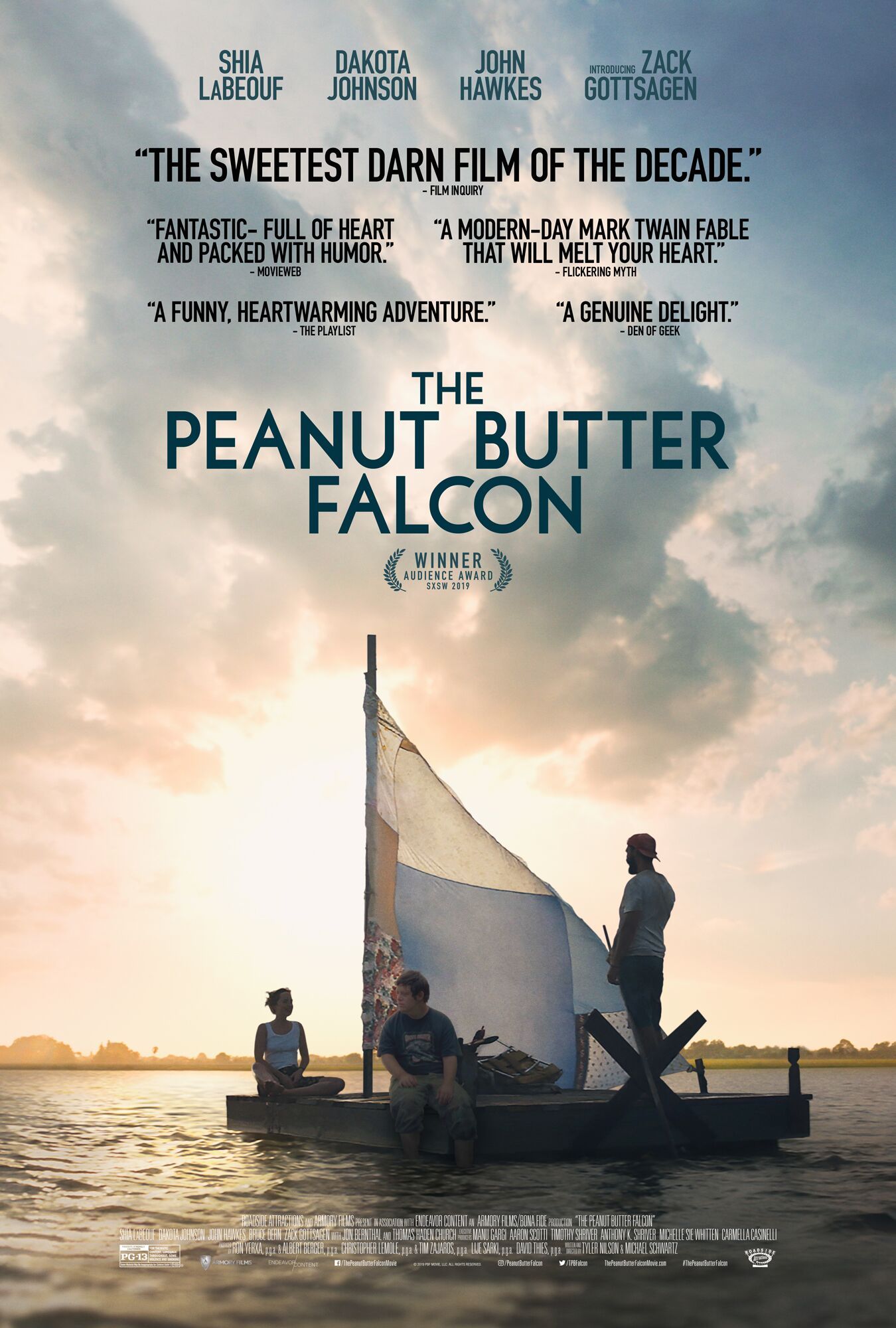 Shia LaBeouf, Dakota Johnson & Zack Gottsagen on Peanut Butter Falcon | Collider1350 x 2000