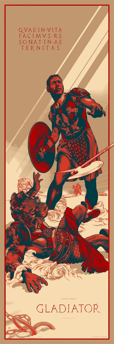 GLADIATOR Mondo Poster Designed by Martin Ansin to Be ...