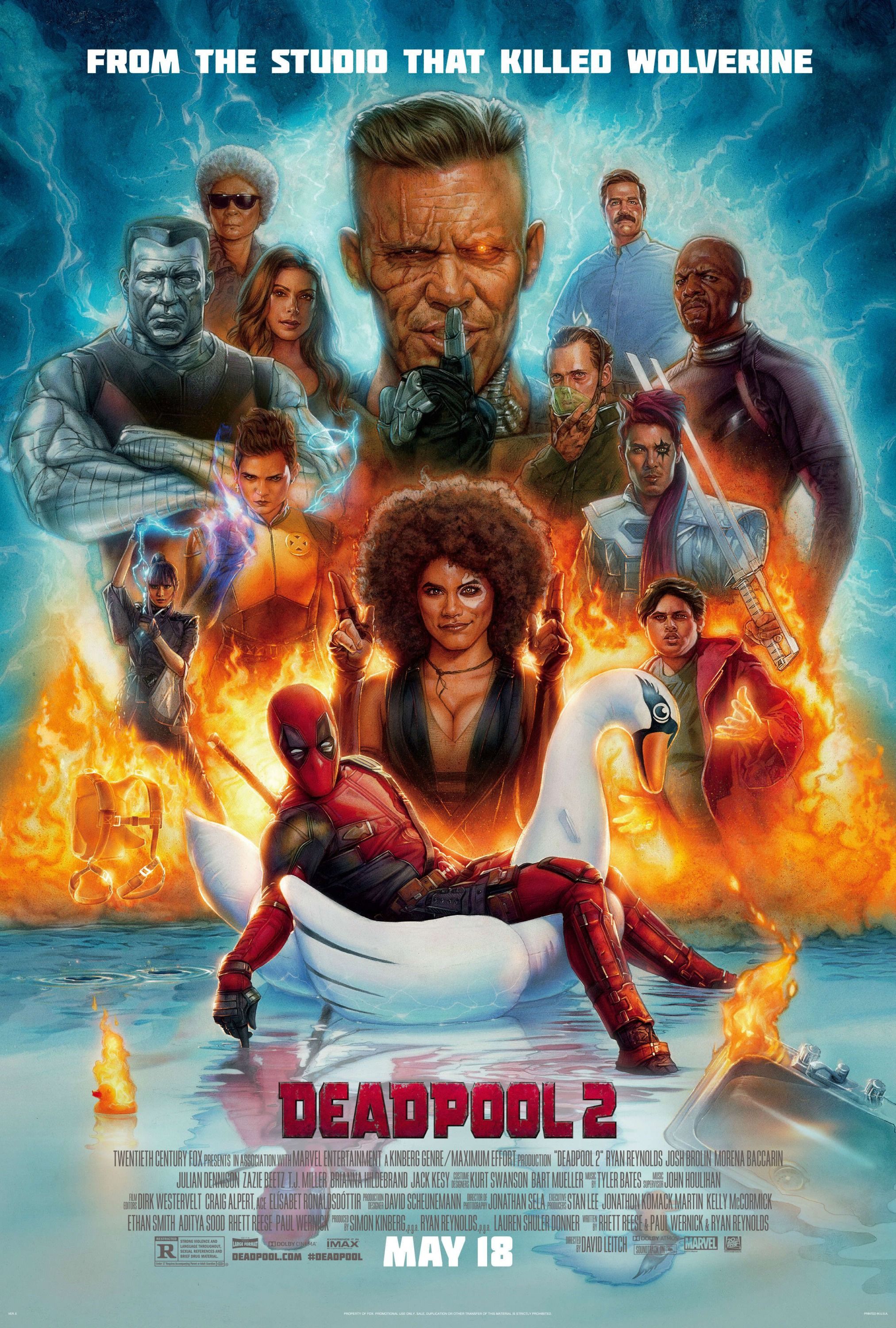 Deadpool 2 Hot Movie Art Silk Poster 13x20 inch