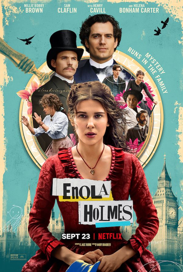 Enola Holmes *Enola Holmes* (2020) WebRip, HUNDUB, Data Premium Enola-holmes-netflix-millie-bobby-brown-poster